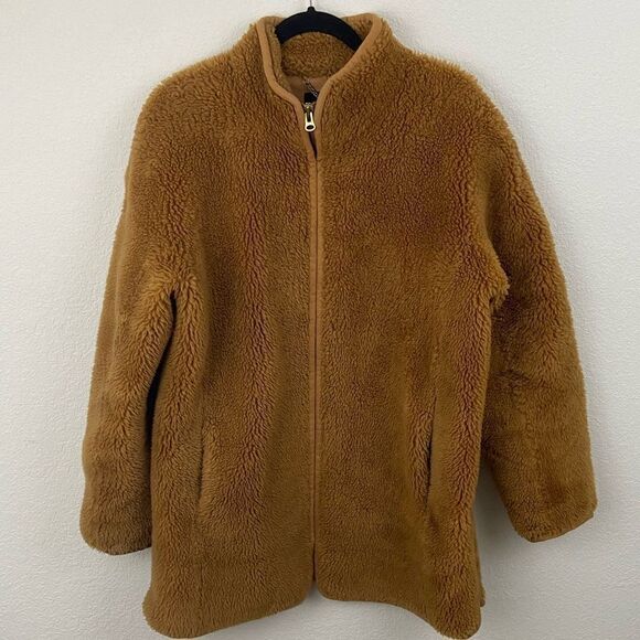 J.Crew Teddy Long Winter Jacket size Medium - Picture 1 of 10